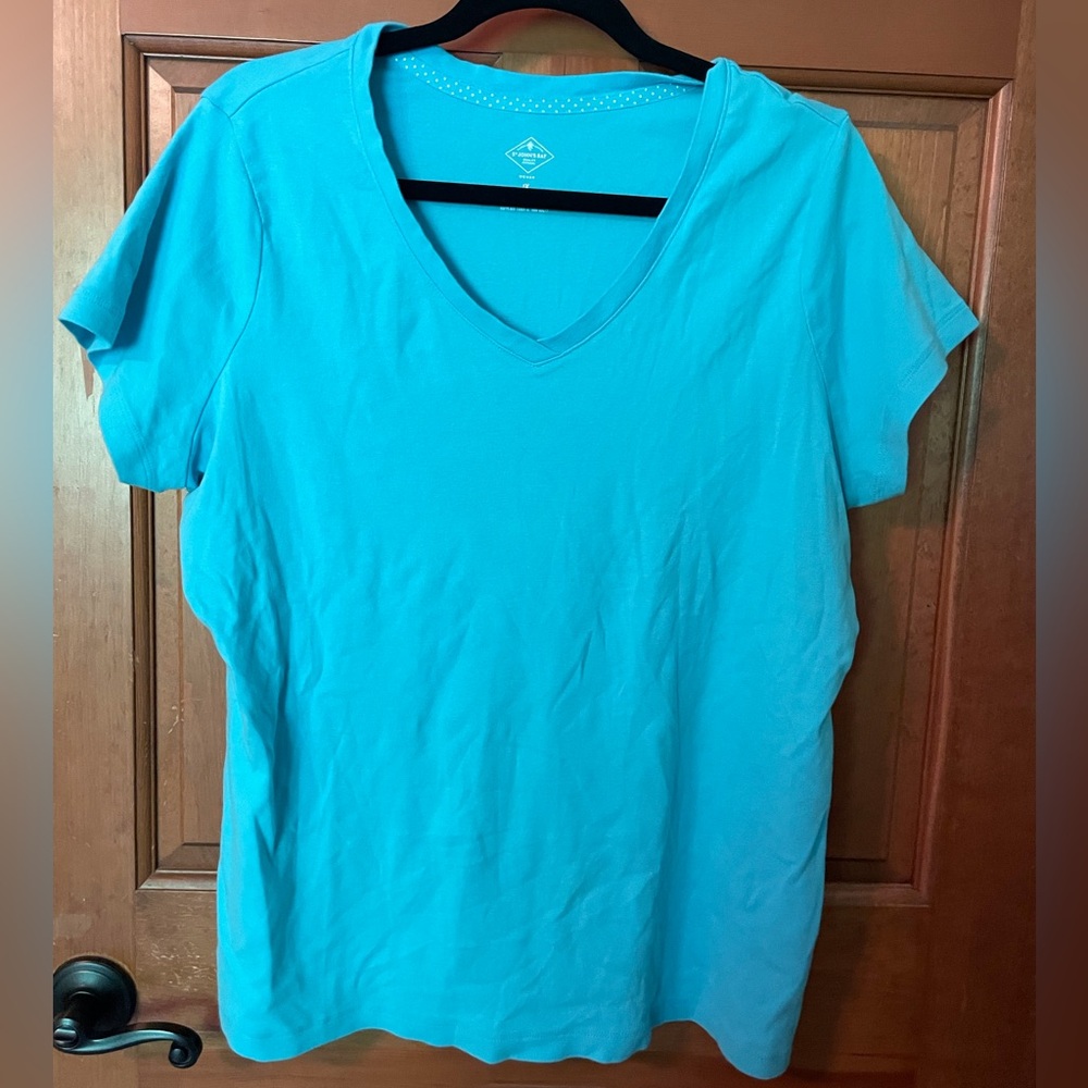 Blue 1X Cotton T-shirt